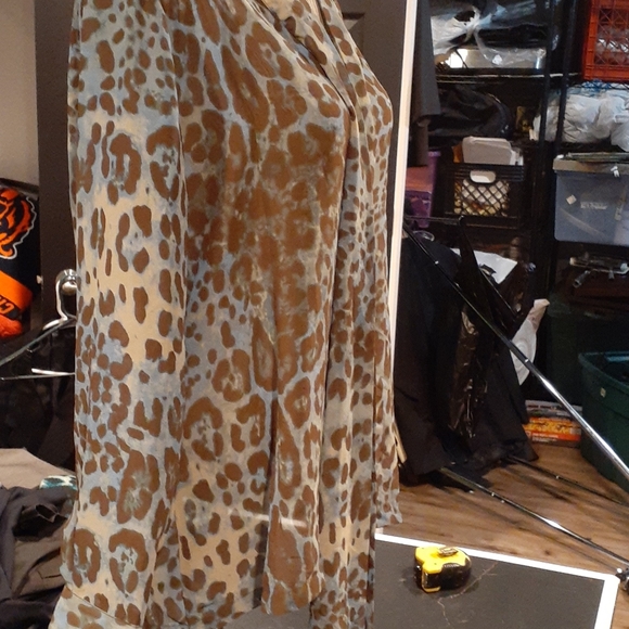 NWOT  DONNA SALYERS FABULOUS FURS TOP M - Picture 3 of 6